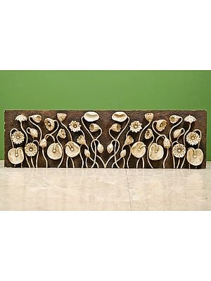 48" Large Marble Flower Wall Panel