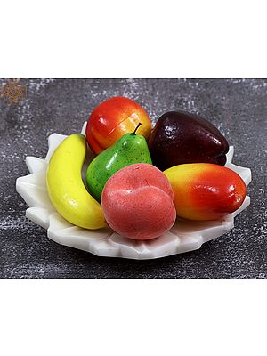 10" Marble Fruit Bowl
