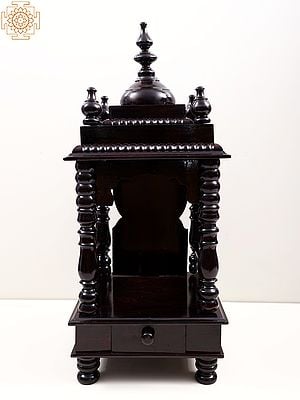24" Designer Wooden Temple with Drawer