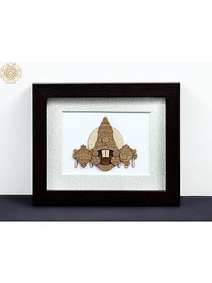 6" Tirupati Balaji Wood Art Frame