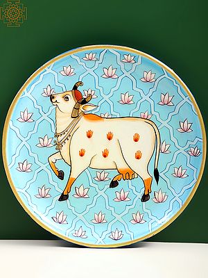 7" Cow Wall Hanging Plate