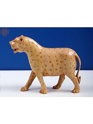 Small Wooden Leopard
