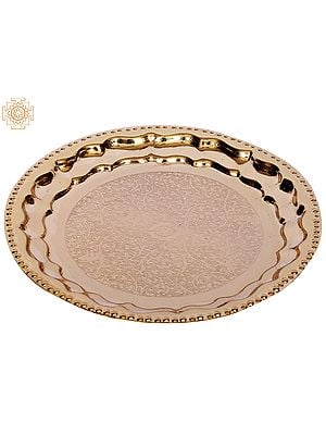 8" Brass Designer Plate
