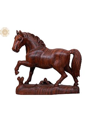 12" Wooden Standing Horse