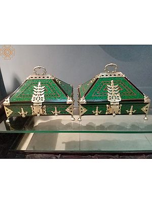 13" Wooden Malabar Box | Jewellery Box