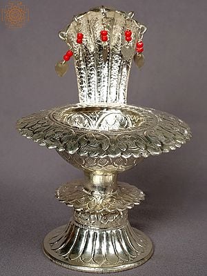 6" Silver Pair of Pot from Nepal