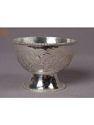 4" Silver Fancy Bowl From Nepal
