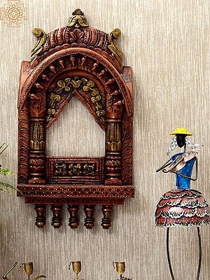 27" Wooden Decorative Jharokha (Window) | Wall Hanging