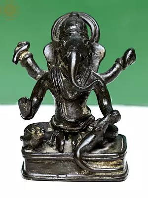 Brass Sitting Lord Ganesha