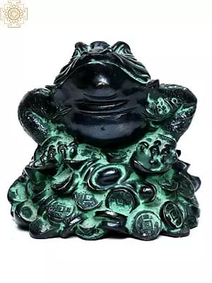 Brass Frog Paper Weight | Feng Shui Frog