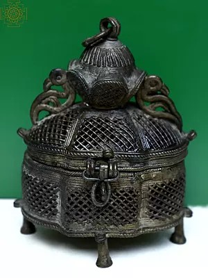 Brass Vintage Jali Box