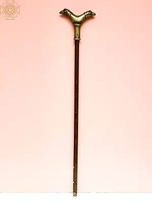 Cane with Double Eagle Handle (Brass with Copper)