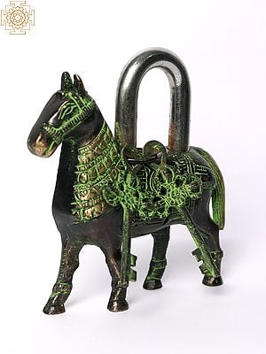 5" Brass Horse Shape Lock