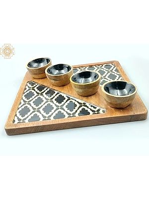 Wooden Square Tray For Kitchen