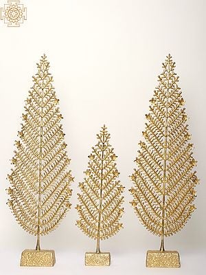Brass Christmas Tree (Set of 3)