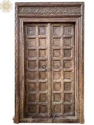102.3" Old Solid Wood Door | Vintage Door