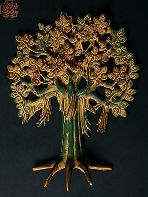 11" Brass Tree of Life | Wall Hanging Tree