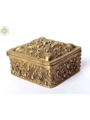4" Designer Square Jewelry Box