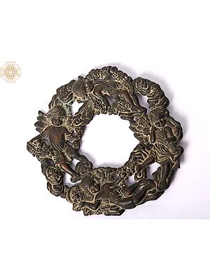 Brass Decorative Angle Design Wreath | Wall Decor
