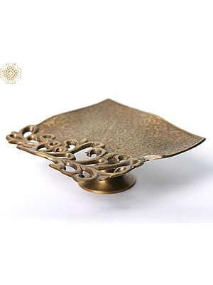 5" Small Brass Designer Serving Platter