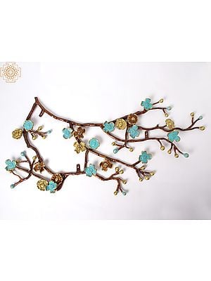 29" Brass Decorative Tree Branch | Wall Décor | Metal Tree Wall Art