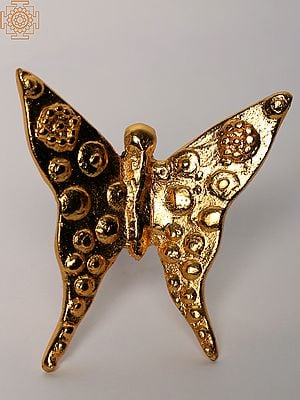3" Brass Colorful Butterfly | Wall Decor