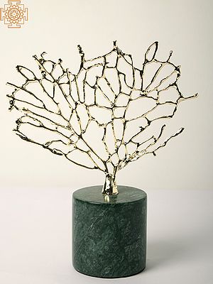 Gold & Marble Tree Decor