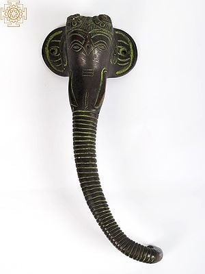 9" Elephant Head Door Handle