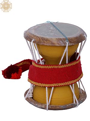 8" Jackfruit Wood Udukkai | Musical Instrument