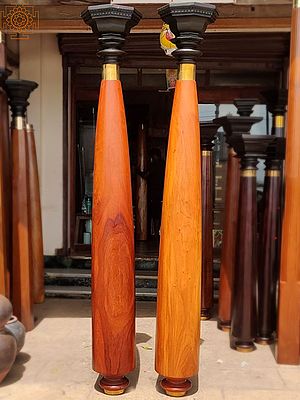 100" Vengai Wood Pillar | Pair