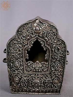 Ancient Copper Silver Ghau Box
