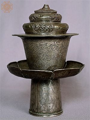 Tibetan Sterling Silver Teapot