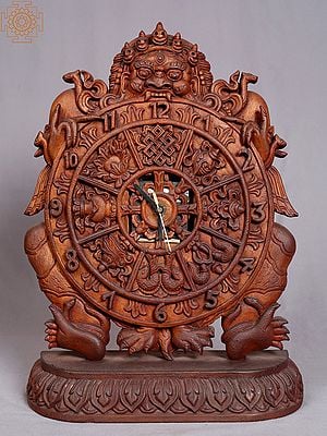 15'' Demon Mandala Clock | Nepalese Handicrafts