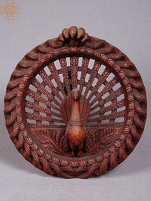 15'' Peacock and Shesnaag  | Nepalese Handicrafts