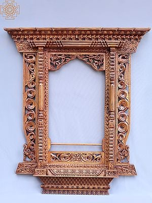 44'' Large Traditional Design Frame | Wooden | Nepalese Handicrafts