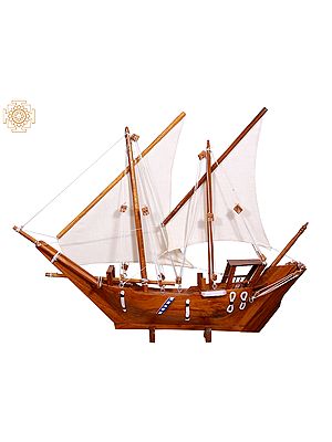 23" Wooden Ship Model