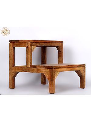 18" Wooden Step Stool