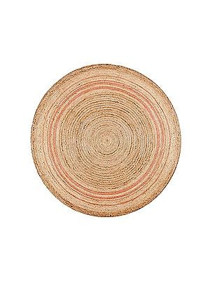 Natural Fiber Round Collection Round Handmade Boho Charm Braided Jute Area Rugs  - Available in 8 sizes