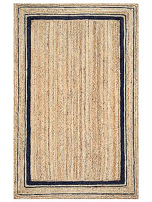 Braided Border Jute Area Rug - Available in 7 sizes