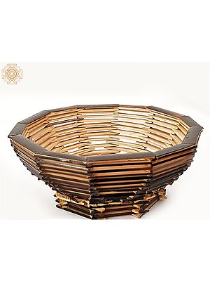 6" Bamboo Handmade Fruit Basket (Tokri)