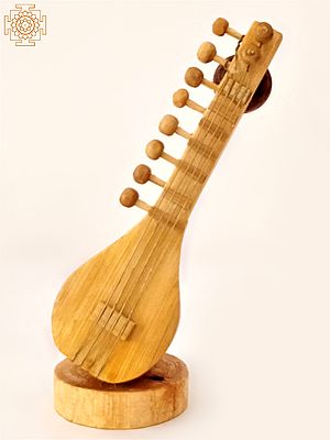 5" Bamboo Handmade Mini Sitar | Home & Living Room Decor Items