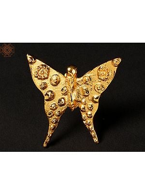 3" Brass with Gold Plated Butterfly | Wall Décor