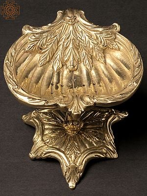 6" Brass Soap Dish With Stand