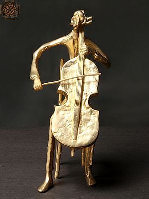 9'' Musical Artist Playing Cello | Brass