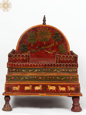 16" Designer Wooden Temple