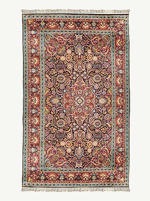 Fuschia Vintage Kashmiri Carpet | Carpet