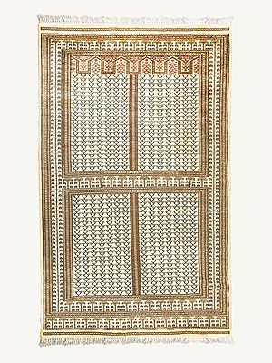 White Cranesbill Vintage Handknotted Rug | Carpet
