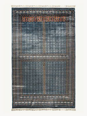 Blue Cranesbill Vintage Handknotted Rug | Carpet