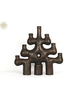 28" Designer Brass Candle Holder