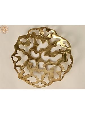 11" Designer Fruit Bowl in Brass